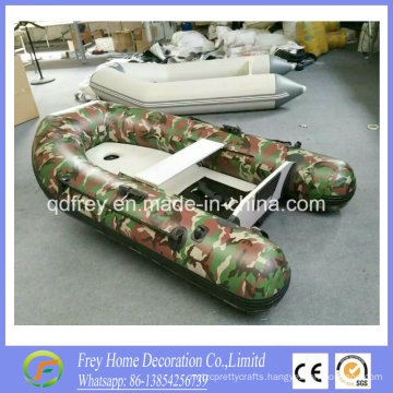 2.7m Hot Sale Ce Inflatable Camouflage Fishing Boat with Canopy